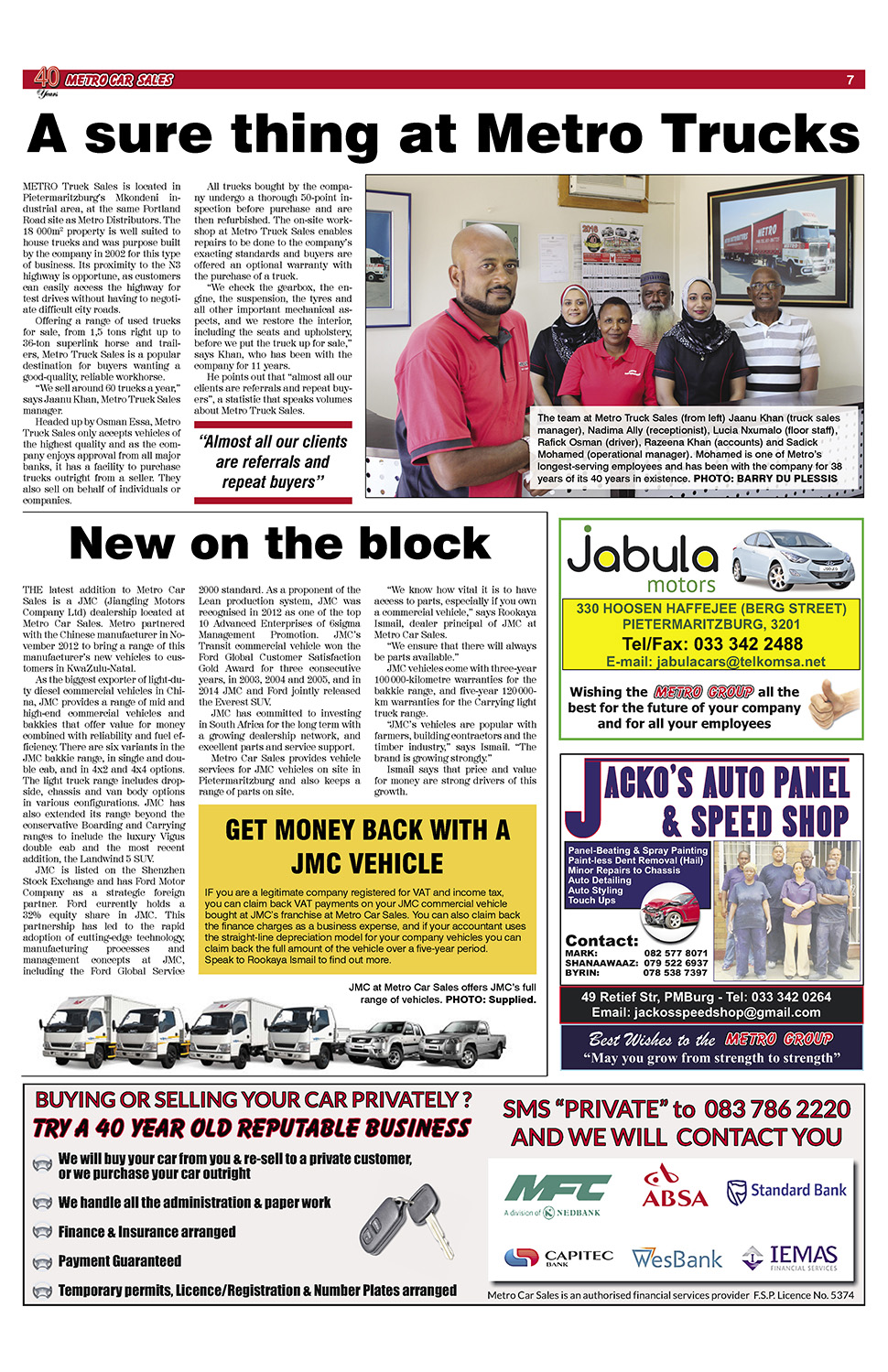 Metro Car Sales 40th p7